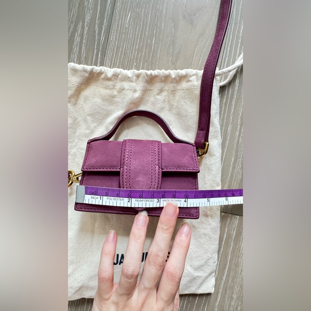 Jacquemus Le Petit Bambino Mini Bag in Burgundy - Picture 14 of 14